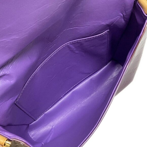 Auth LOUIS VUITTON Thompson Street M91095 Purple Monogram Vernis - Picture 4 of 13